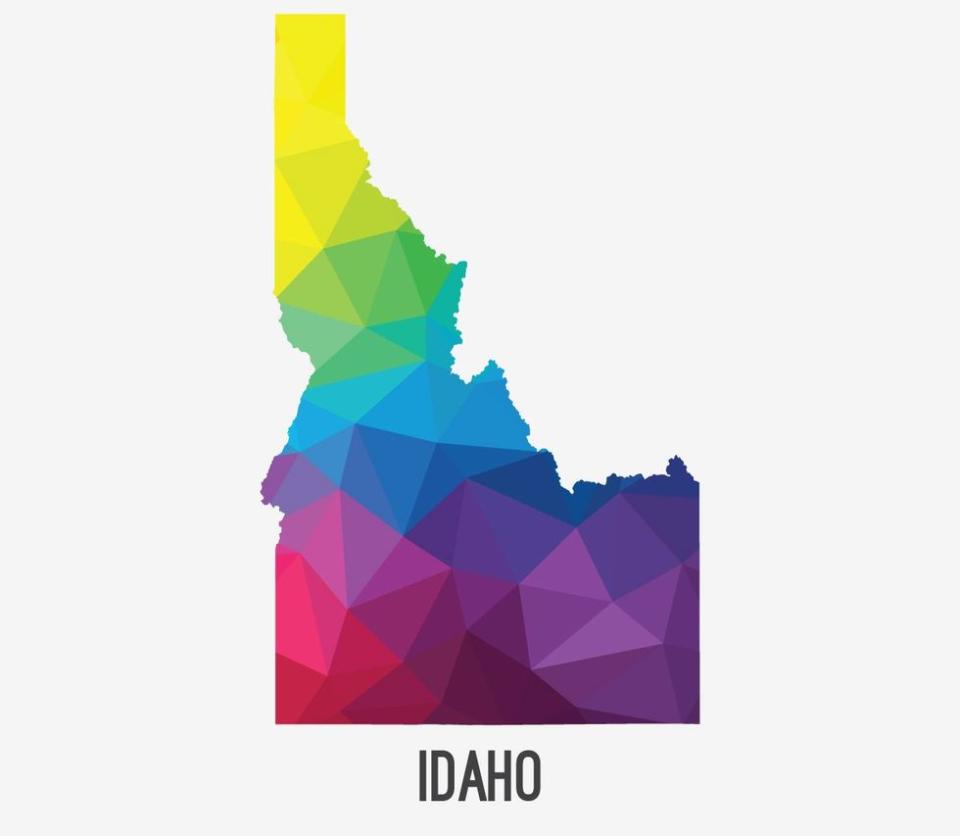 Idaho Rainbow State Map List USA States Worst LGBTQ Laws