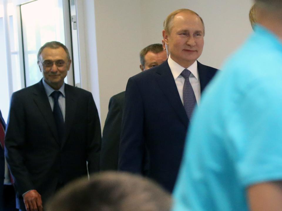 Suleyman Kerimov and Vladimir Putin