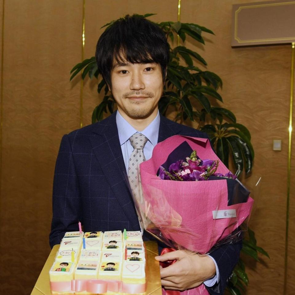 Kenichi Matsuyama, from the behind-the-scenes of Japan Sinks: People Of Hope. (Photo: Instagram/nckibou_tbs)