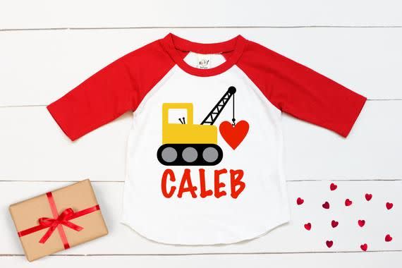 Toddler Digger Valentine's Shirt