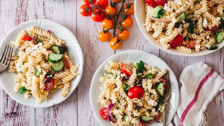 Mediterranean pasta salad