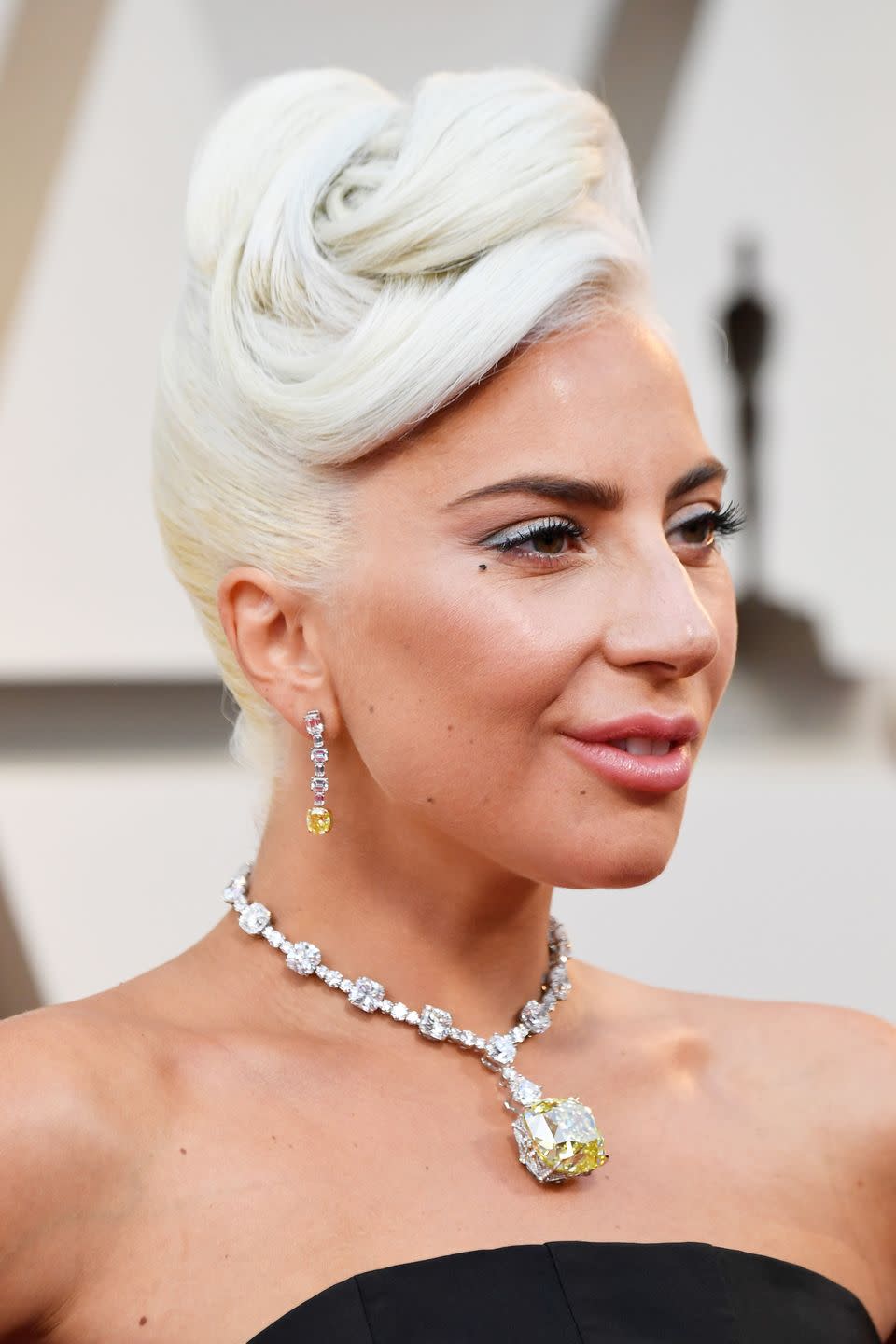 <p>When she's not dabbling with pastel blue or bright pink hair, Lady Gaga's bleached blonde hair is her go-to.</p>