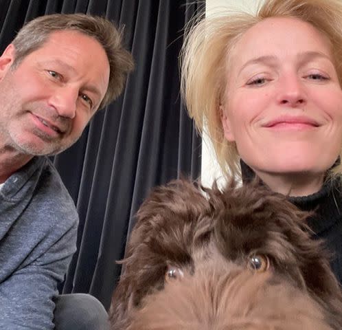 Gillian Anderson/Instagram David Duchovny and Gillian Anderson in 2021.