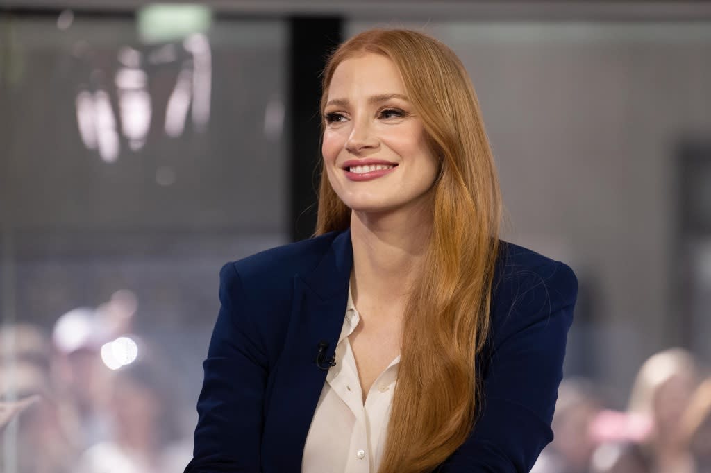 TODAY -- Pictured: <span class="caas-xray-inline-tooltip"><span class="caas-xray-inline caas-xray-entity caas-xray-pill rapid-nonanchor-lt" data-entity-id="Jessica_Chastain" data-ylk="cid:Jessica_Chastain;pos:1;elmt:wiki;sec:pill-inline-entity;elm:pill-inline-text;itc:1;cat:Actor;" tabindex="0" aria-haspopup="dialog"><a href="https://search.yahoo.com/search?p=Jessica%20Chastain" data-i13n="cid:Jessica_Chastain;pos:1;elmt:wiki;sec:pill-inline-entity;elm:pill-inline-text;itc:1;cat:Actor;" tabindex="-1" data-ylk="slk:Jessica Chastain;cid:Jessica_Chastain;pos:1;elmt:wiki;sec:pill-inline-entity;elm:pill-inline-text;itc:1;cat:Actor;" class="link ">Jessica Chastain</a></span></span> on Tuesday, May 30, 2023 -- (Photo by: Nathan Congleton/NBC via Getty Images)