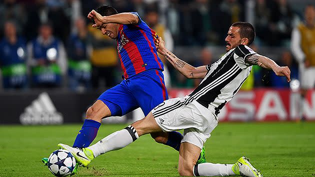 Bonucci's defence rarely gave Barca a sniff in attack. Pic: Getty