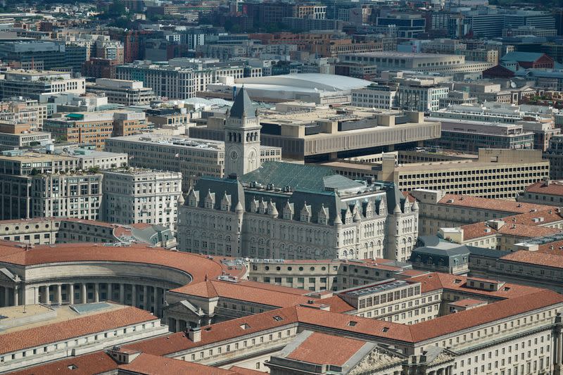 FILE PHOTO: Trump International Hotel is seen from the Washington Monument in Washington