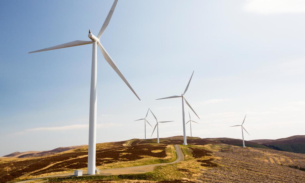 <span>The Clyde windfarm in Scotland.</span><span>Photograph: Ashley Cooper/Getty Images</span>