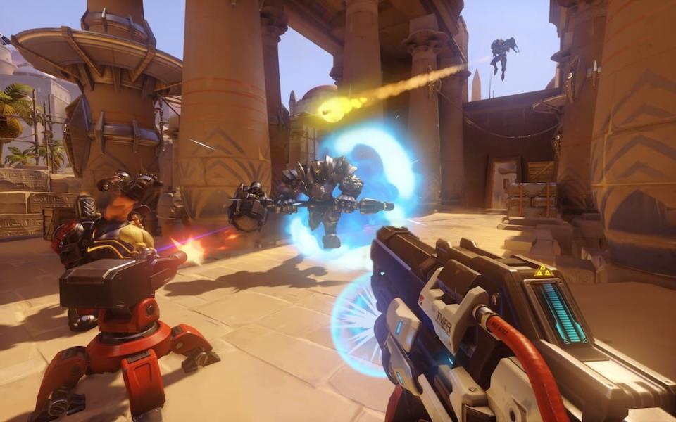 <p>Blizzard’s on a roll. After taking the collectible card game genre by storm with <i>Hearthstone</i> and diving confidently into MOBAs with <i>Heroes of the Storm</i>, they’re coming after online shooters. <i>Overwatch</i> features a plethora of unique hero powers that’ll ensure this is no mere <i>Team Fortress</i> clone. We’ve played the beta: It’s fast and fun, and we can’t wait for the final release.</p>