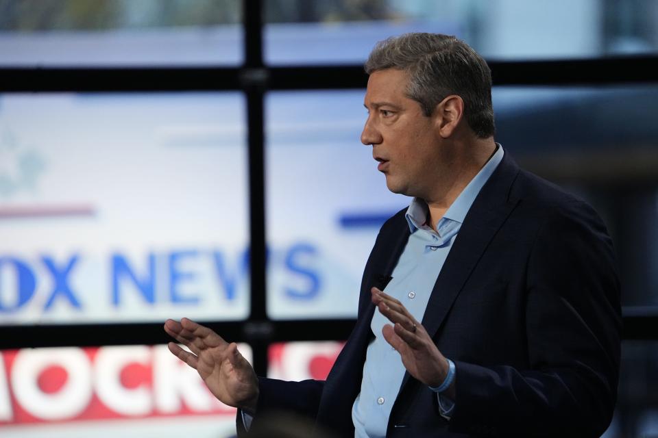 Democratic U.S. Senate candidate Tim Ryan during a Fox News town hall on Tuesday, Nov. 1, 2022.