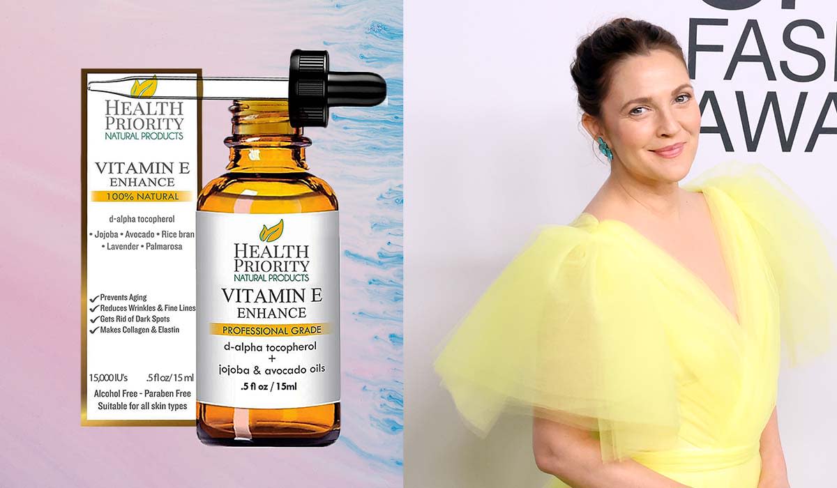 Drew Barrymore and vitamin E oil