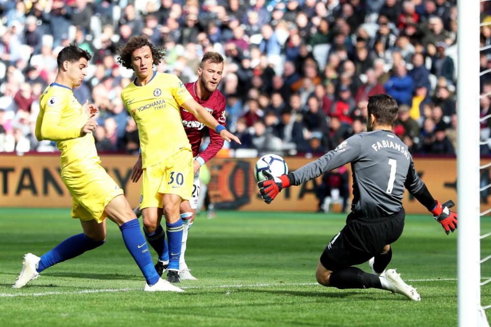 Fabianski denied Morata after the Spaniard came off the bench. (Getty Images)