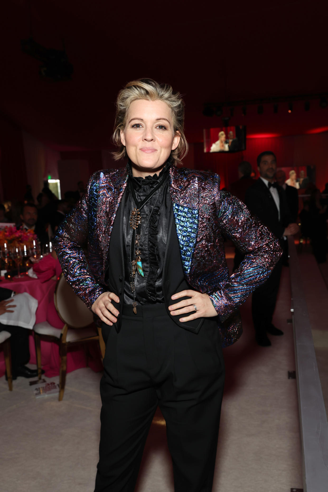 Brandi Carlile attends the Elton John AIDS Foundation's 30th Annual Academy Awards Viewing Party on March 27, 2022 in West Hollywood, California. (Photo: Amy Sussman/Getty Images for Elton John AIDS Foundation)