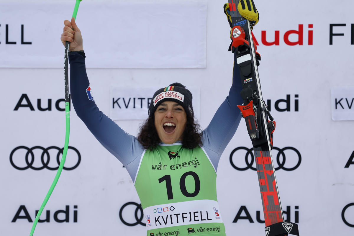 Brignone emerges victorious in the stop-start fog-disrupted super-G while Gut-Behrami extends lead in overall World Cup