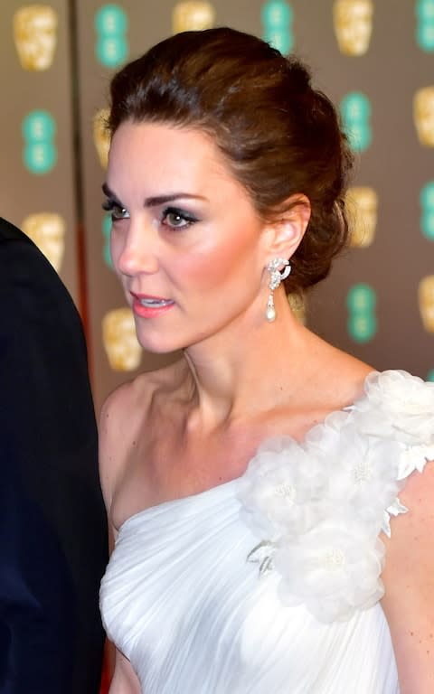 Duchess of Cambridge BAFTAs 2019 earrings - Credit: Samir Hussein/WireImage