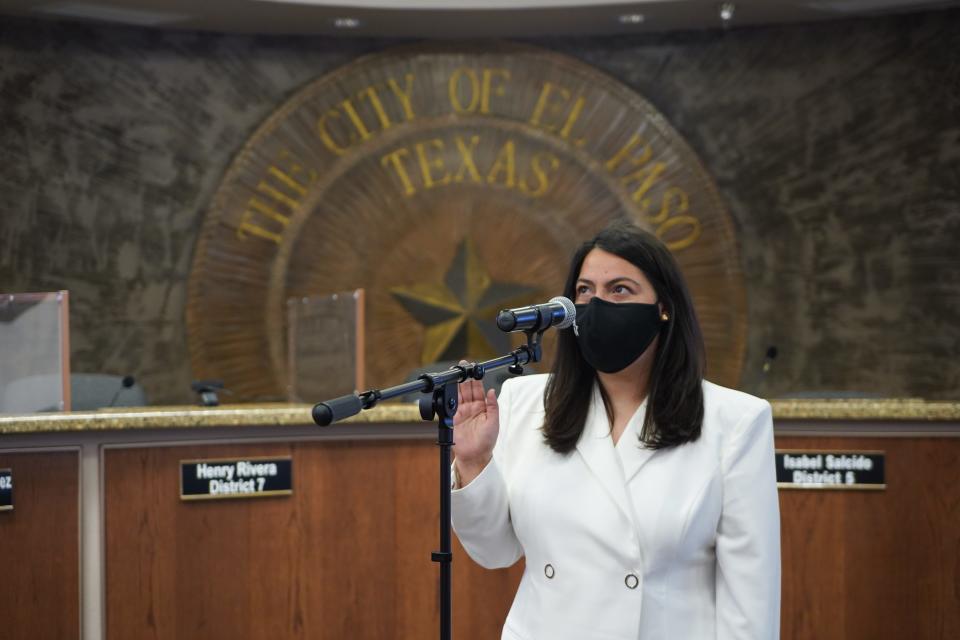 City Rep. Alexsandra Annello is sworn in Tuesday, Jan. 5, 2020. She was reelected to represent District 2.