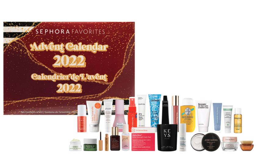 Sephora Favourites Advent Calendar 2022. Image via Sephora.