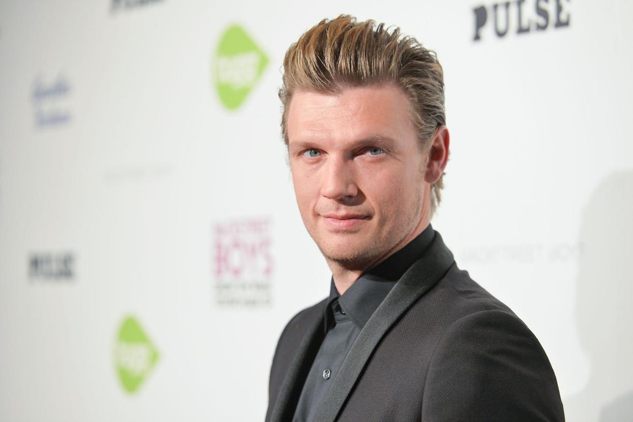 Singer Nick Carter attends the premiere of Gravitas Ventures' "Backstreet Boys: Show 'Em What You're Made Of" at on January 29, 2015 in Hollywood, California