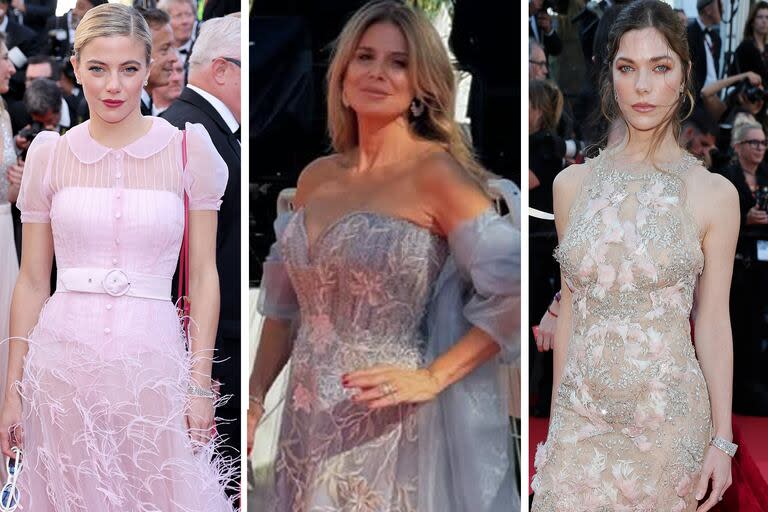 Justina Bustos, Flavia Palmiero y Laura Laprida brillaron en Cannes con diseños exclusivos