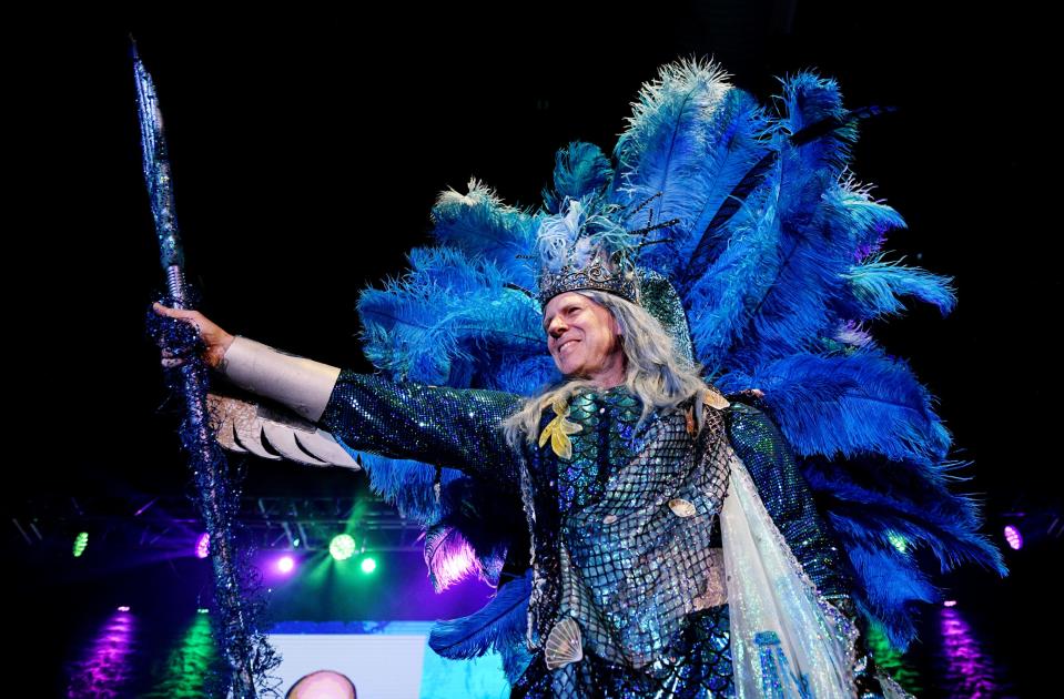 Duke of Food Alan Ringle during the Krewe of Centaur Grand Bal XXXII, Mystical Vacation, Saturday evening, January 20, 2024, at the Shreveport Convention Center.