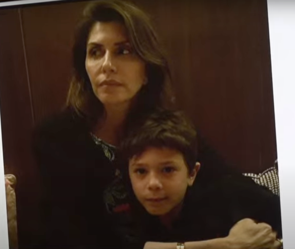 Jennifer Dulos and her son Theodore Dulos, who was only 13 when she vanished (Law&Crime)