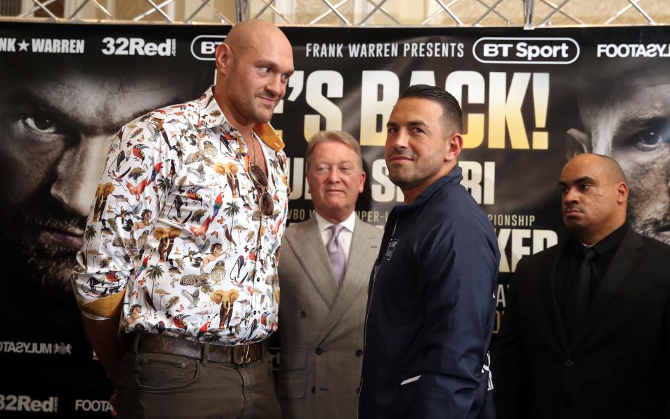 The eyes have it: Tyson Fury takes on Sefer Seferi this weekend after two years out of boxing