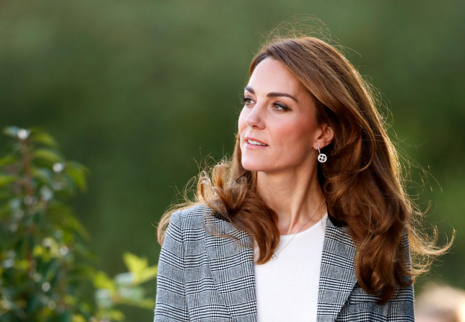 LONDON, UNITED KINGDOM - NOVEMBER 12: (EMBARGOED FOR PUBLICATION IN UK NEWSPAPERS UNTIL 24 HOURS AFTER CREATE DATE AND TIME) Catherine, Duchess of Cambridge attends Shout's Crisis Volunteer celebration event at Troubadour White City Theatre on November 12, 2019 in London, England. (Photo by Max Mumby/Indigo/Getty Images)