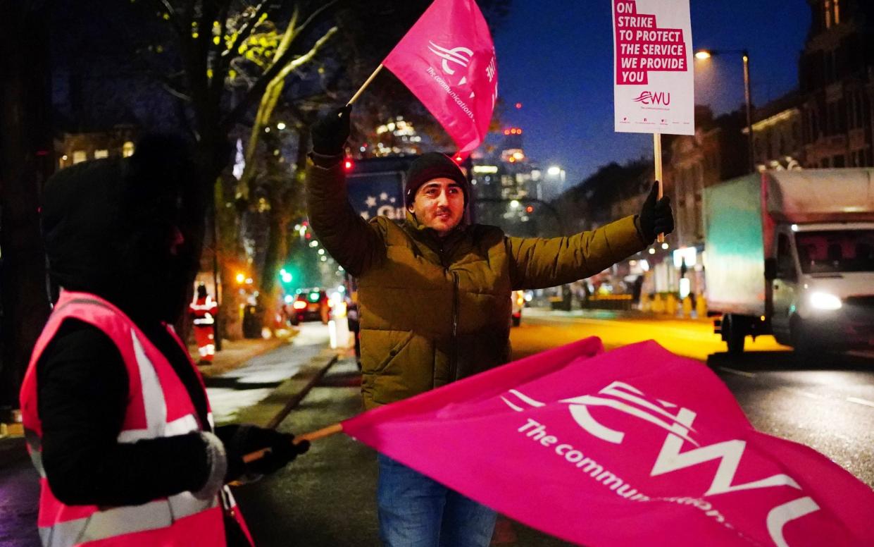 CWU royal mail strike - Victoria Jones/PA Wire