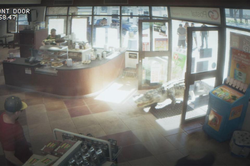An odd customer walks into a store in the GTA 6 trailer (Rockstar Games)