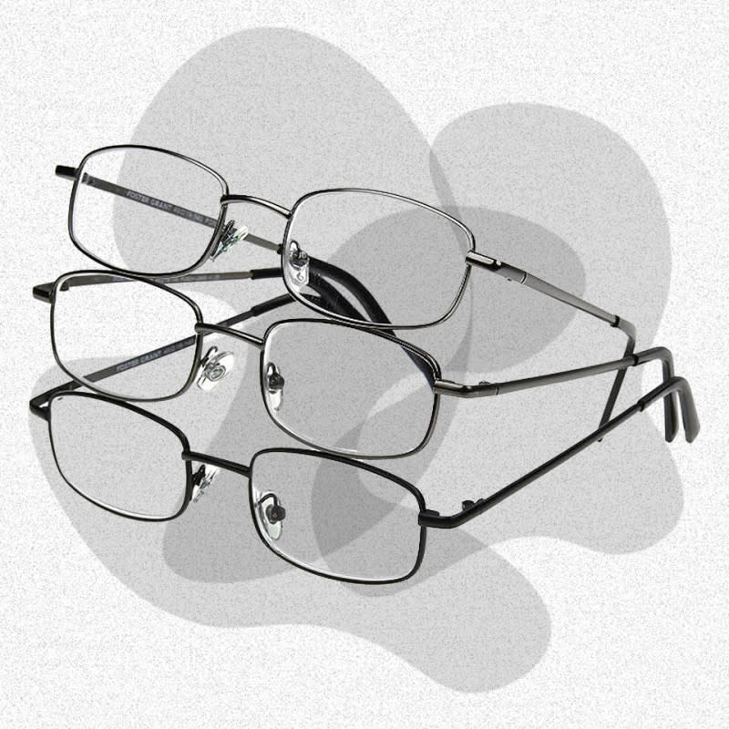 <p>Courtesy of Amazon</p>Best value reading glasses<p>We’re not sure exactly what makes reading glasses so easy to lose, but the simple truth is that having some extras on hand is a smart move for when your primary pair inevitably goes missing. This inexpensive (to say the least) three-pack of men’s reading glasses from Foster Grant includes two gunmetal and one black pair, all of which are available in magnification levels between 1.25 and 3.25. They aren’t the fanciest frames around, but they do the trick.</p><p>[$14; <a href="https://www.amazon.com/Foster-Grant-Council-Reading-Gunmetal/dp/B0C7JVB6SJ?th=1&linkCode=ll1&tag=mj-bestreadingglasses-cleblanc-081023-update-20&linkId=441fe2987ff584f53ae241ffdc5156a0&language=en_US&ref_=as_li_ss_tl" rel="nofollow noopener" target="_blank" data-ylk="slk:amazon.com;elm:context_link;itc:0;sec:content-canvas" class="link ">amazon.com</a>]</p>