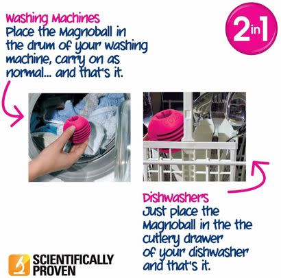 This eco-friendly limescale remover ball will get rid of mineral buildup in your washing machine or dishwasher – just pop it in your machines and leave it to work its magic for up to five years