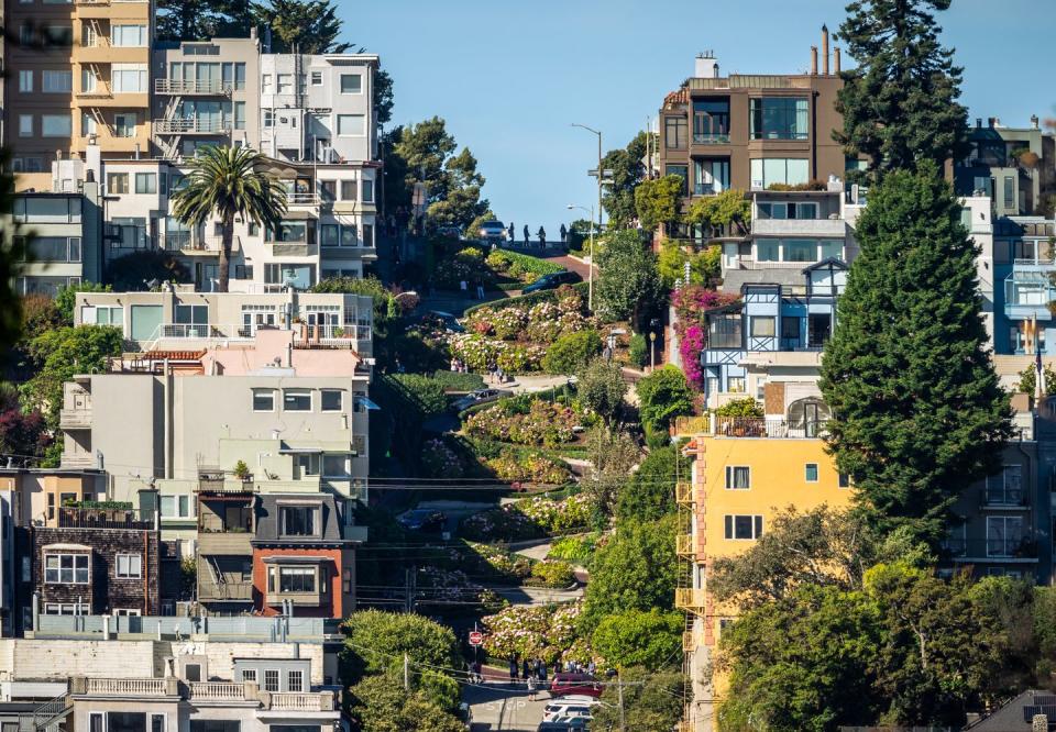 view of lombard street in san francisco