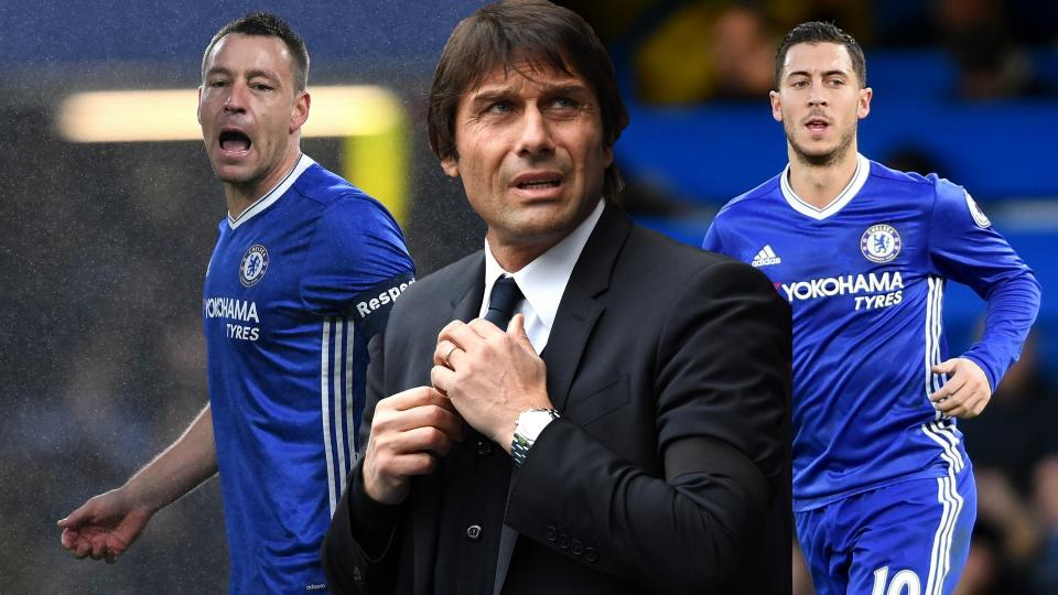 John Terry, Antonio Conte and Eden Hazard are all key figures at Chelsea