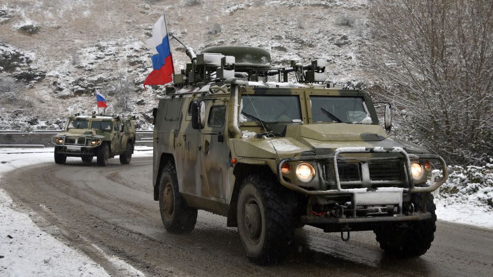 Analysts said the effectiveness of Russia's peacekeeping presence, which began after the war in 2020, has diminished over time. - Karen Minasyan/AFP/Getty Images