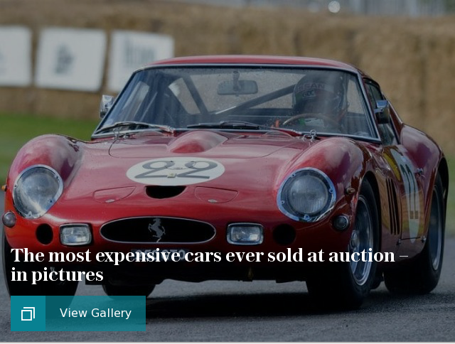 The most expensive cars ever sold at auction – in pictures