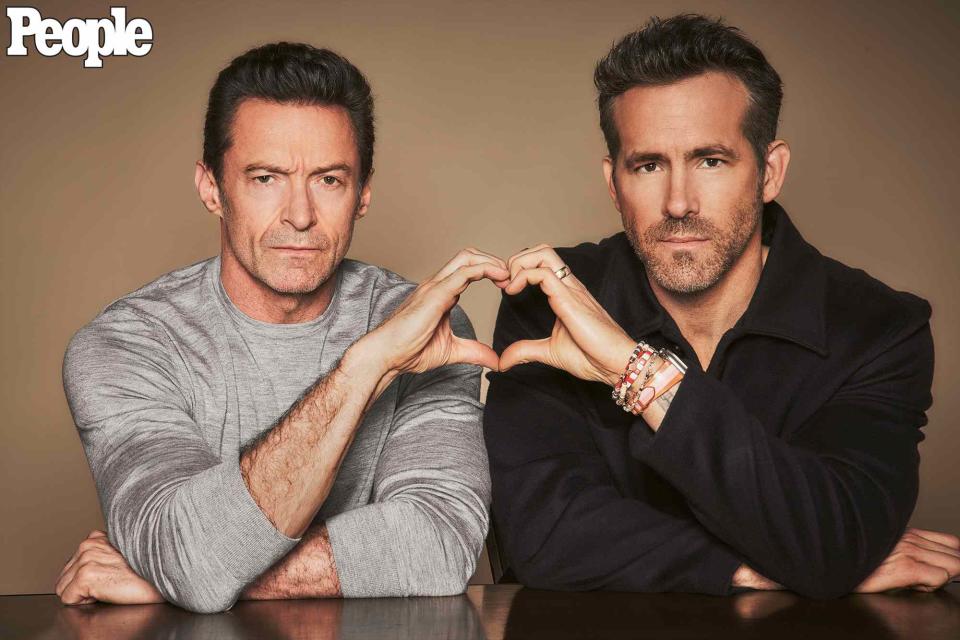 <p><a href="https://www.instagram.com/guyaroch/">Guy Aroch</a></p> Hugh Jackman and Ryan Reynolds