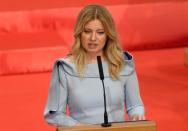 Slovakia's President Zuzana Caputova takes office in Bratislava