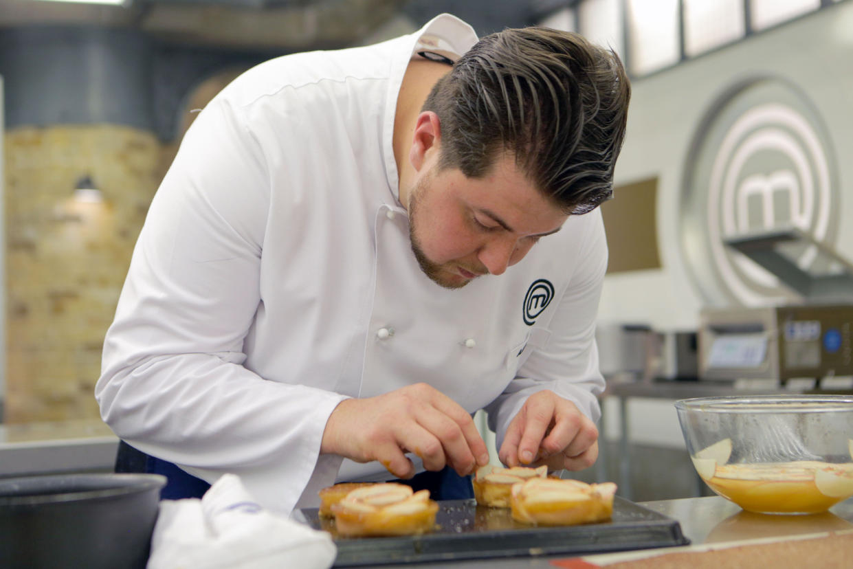 Programme Name: Masterchef: The Professionals S14 - TX: 15/12/2021 - Episode: Masterchef: The Professionals S14 - Heat 21, Finals Week (No. Heat 21, Finals Week) - Picture Shows: **STRICTLY EMBARGOED UNTIL AFTER HEAT 20 HAS TX'D** Aaron - (C) Shine TV - Photographer: Production