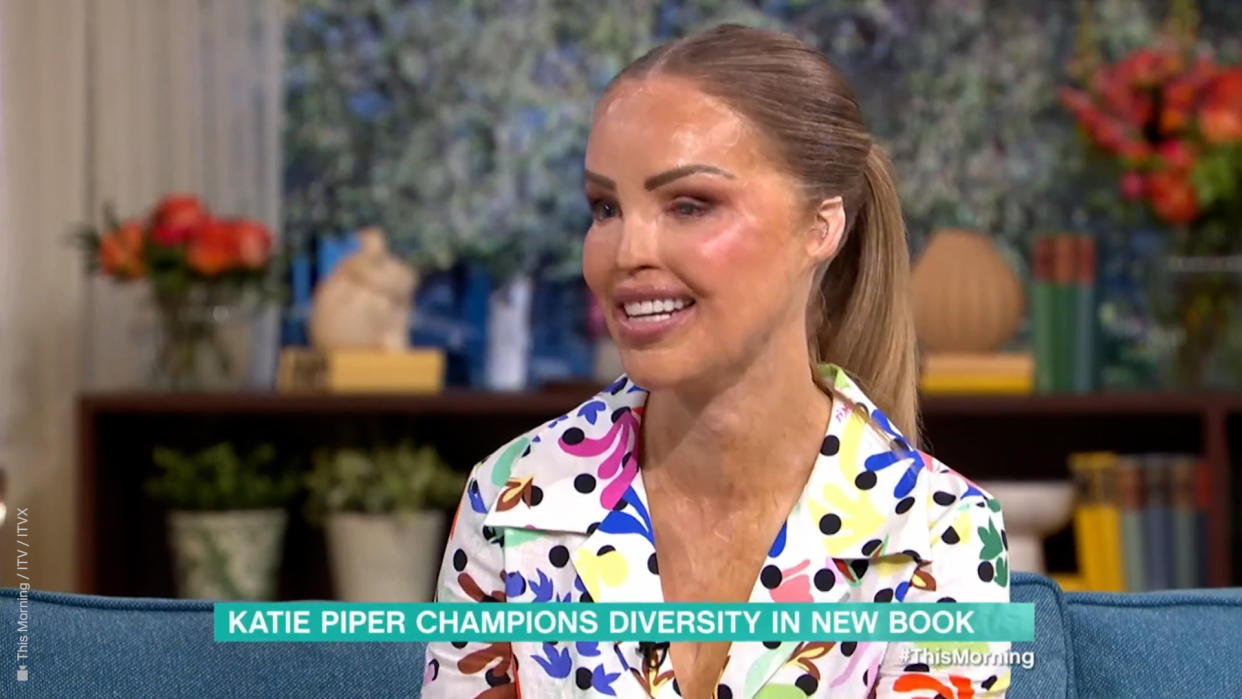 Katie Piper spoke about how her children troll her book. (ITV screengrab)