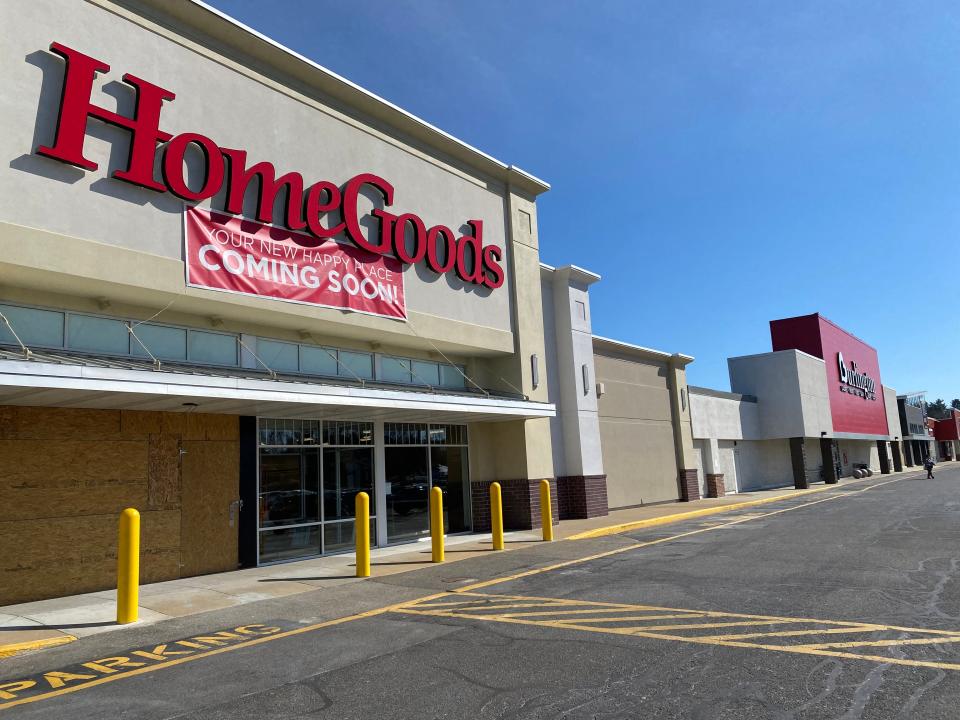 Home Goods will be opening this spring in Raynham, to be located at in the RK Center Plaza, off Route 44 and South Street West in the building that used to be Bed Bath & Beyond, seen here on Thursday, Feb. 22, 2024.