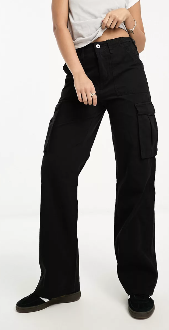 Bershka Straight Leg Cargo Pants ASOS