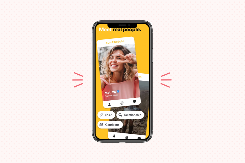 <p>While the woman-messages-first feature Bumble is known for doesn't really work when both people identify that way, Bumble does have an extra element of urgency for those of us who don't like waiting around. Users have to respond to messages within 24 hours, so if you need help making your move, this app can help.</p><p><a class="link " href="https://bumble.com/" rel="nofollow noopener" target="_blank" data-ylk="slk:Try Bumble;elm:context_link;itc:0;sec:content-canvas">Try Bumble</a></p>