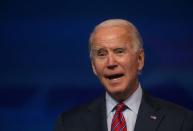 U.S. President-elect Joe Biden makes remarks on the economy from Wilmington, US