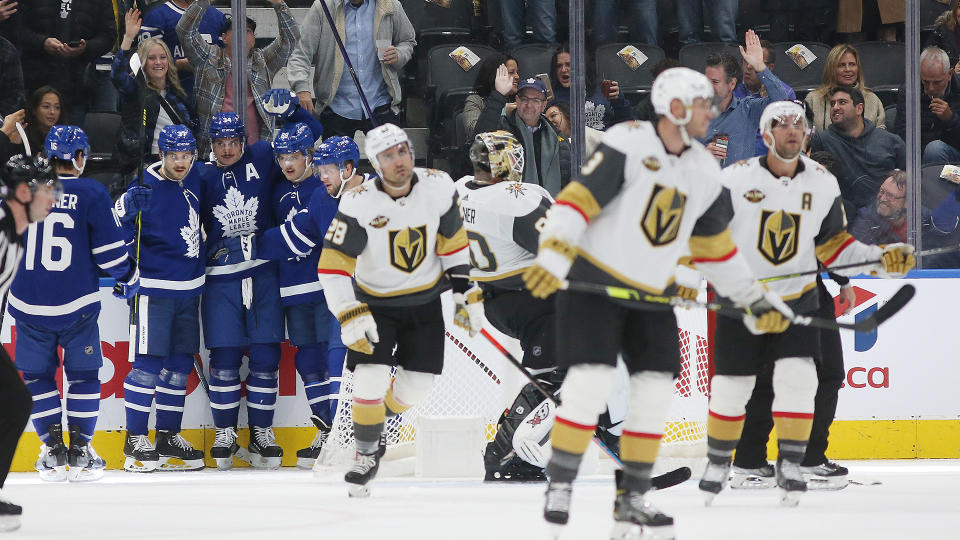 The Vegas Golden Knights have had an underwhelming start to the new season. (Steve Russell/Toronto Star via Getty Images)