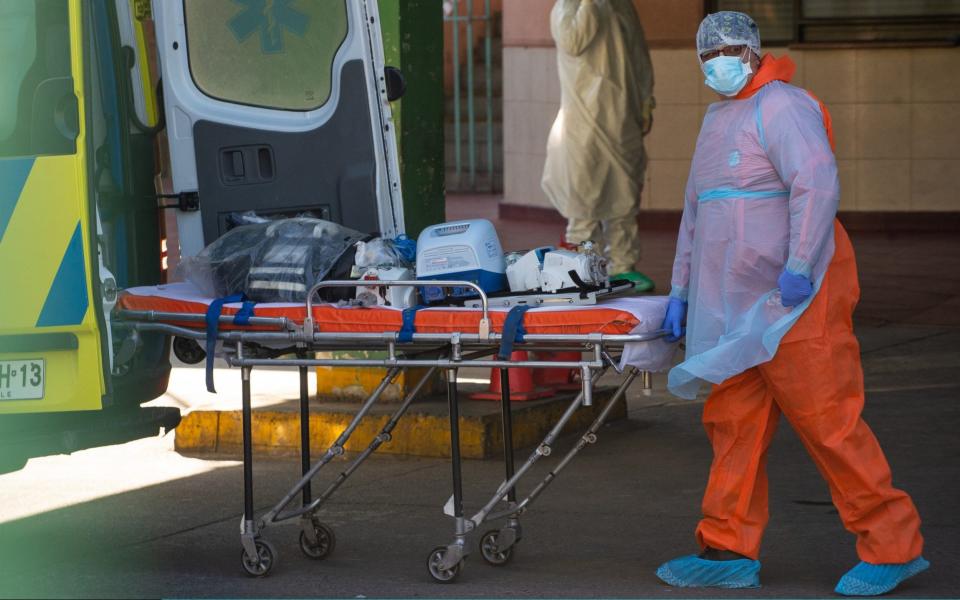 Medical staff at a hospital in San Jose, Chile - Claudio Santana/Getty Images