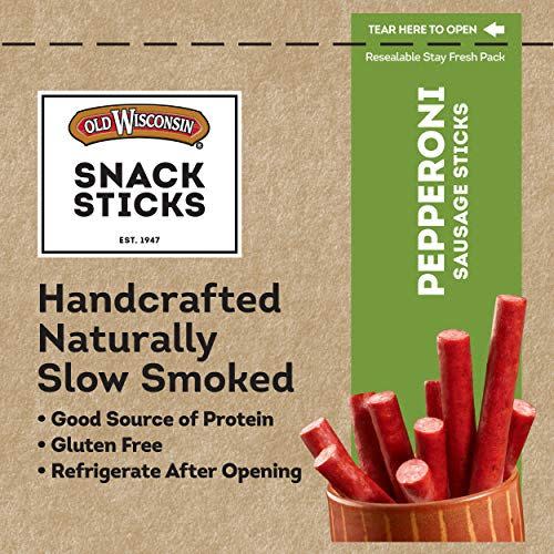 <p><strong>Old Wisconsin</strong></p><p>amazon.com</p><p><strong>$4.74</strong></p><p><a href="https://www.amazon.com/dp/B007K68BXU?tag=syn-yahoo-20&ascsubtag=%5Bartid%7C10063.g.37661227%5Bsrc%7Cyahoo-us" rel="nofollow noopener" target="_blank" data-ylk="slk:Shop Now;elm:context_link;itc:0;sec:content-canvas" class="link ">Shop Now</a></p><p>Pair these pepperoni sausage sticks with your favorite cheese and you've got a t0-go charcuterie board. </p>