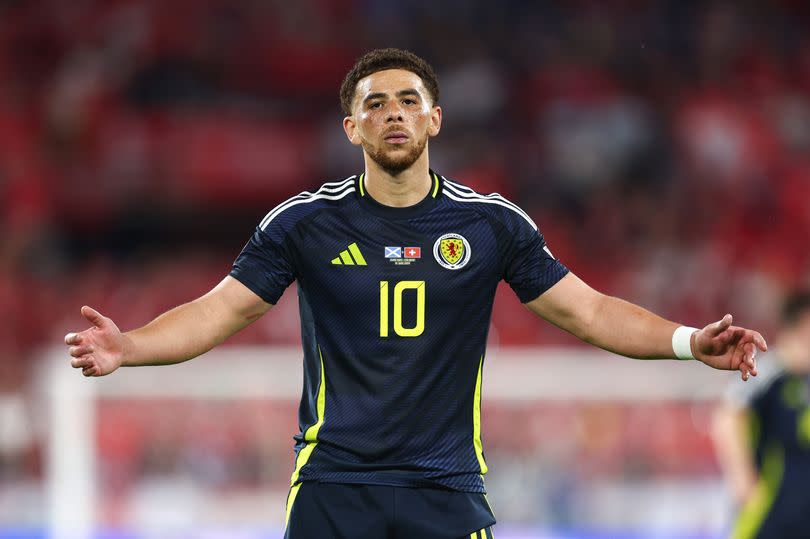 Che Adams of Scotland