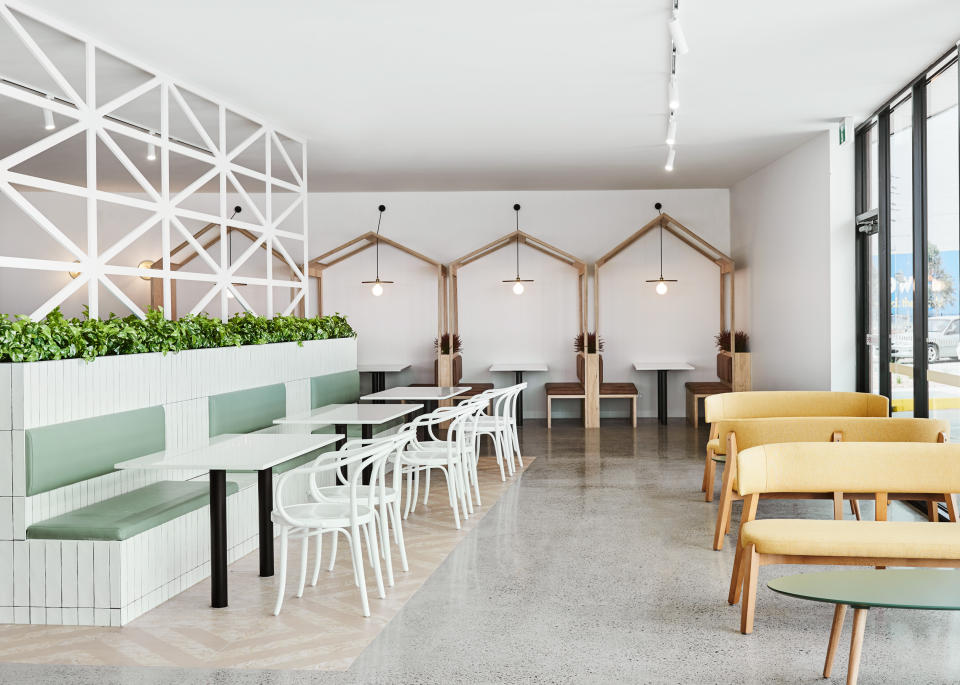 The diner-style eating area within The Foodary at Derrimut. Source: Supplied/Lisa Cohen