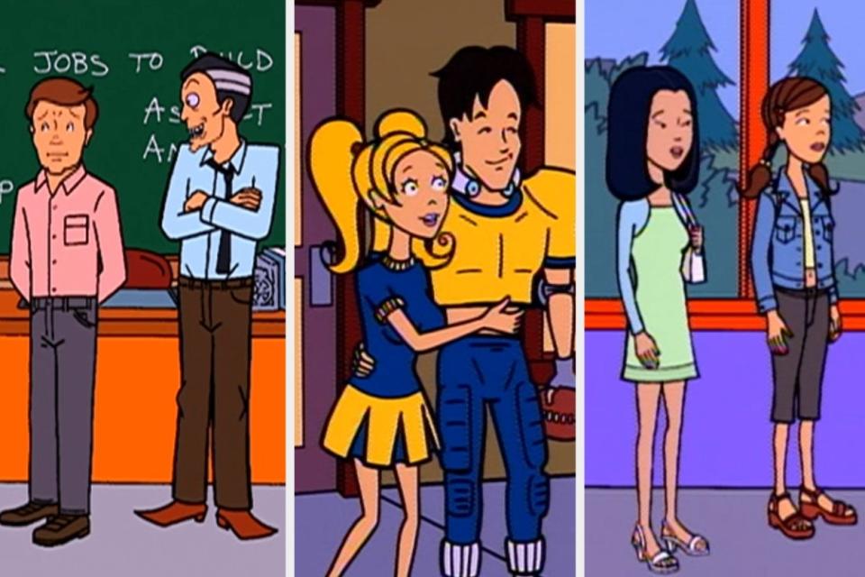 three high school scenes from Daria