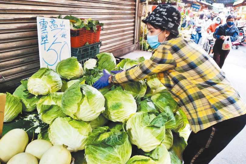 颱風豪雨不斷，導致高麗菜產區嚴重土石流，供需失調的情況下，超市竟出現一顆要價600元的高麗菜，讓人嘆為觀止。（圖／報系資料照）