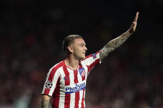 Kieran Trippier was dropped for Simeone's side this weekend (AP)